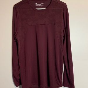 Under Armor Thread borne Burgundy Long SleeveShirt